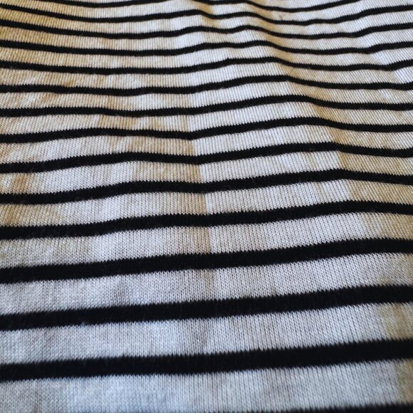 Full Tilt Black White Striped Tie Back Tank Top Size Medium Flowy Fit - Picture 3 of 3
